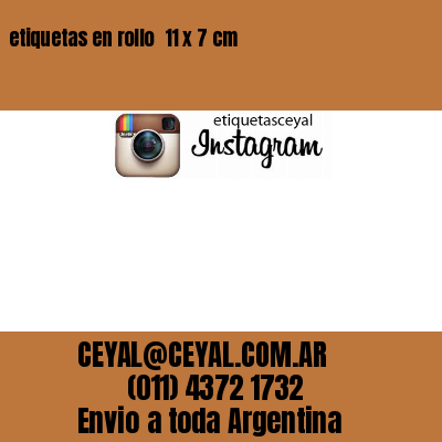 etiquetas en rollo  11 x 7 cm