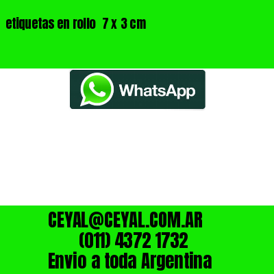 etiquetas en rollo  7 x 3 cm