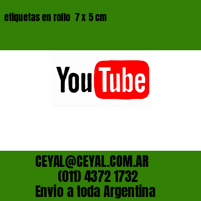 etiquetas en rollo  7 x 5 cm