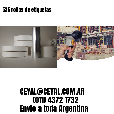 525 rollos de etiquetas