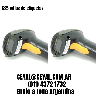 625 rollos de etiquetas