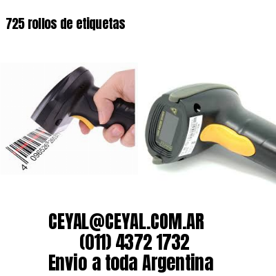 725 rollos de etiquetas