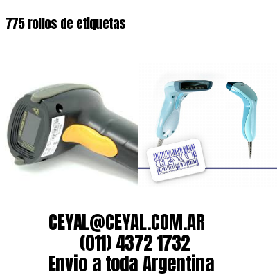 775 rollos de etiquetas