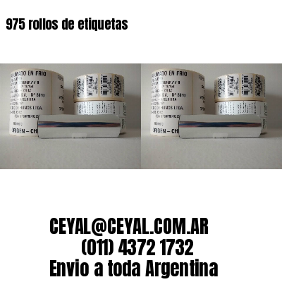 975 rollos de etiquetas