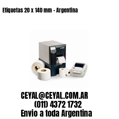 Etiquetas 20 x 140 mm – Argentina