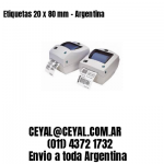 Etiquetas 20 x 80 mm – Argentina