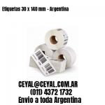 Etiquetas 30 x 140 mm – Argentina