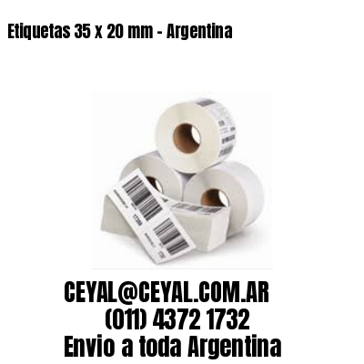 Etiquetas 35 x 20 mm – Argentina