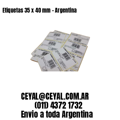 Etiquetas 35 x 40 mm – Argentina