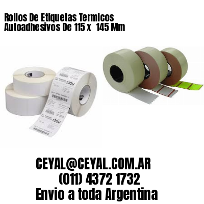 Rollos De Etiquetas Termicos Autoadhesivos De 115 x  145 Mm