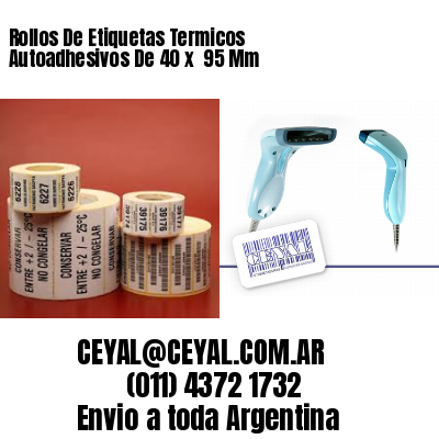 Rollos De Etiquetas Termicos Autoadhesivos De 40 x  95 Mm