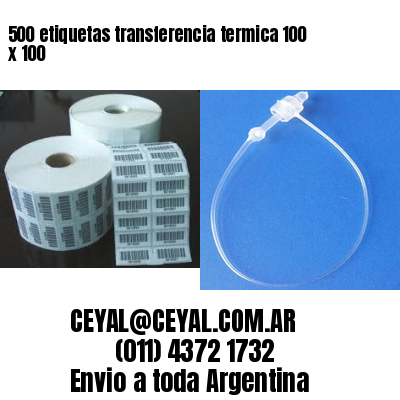 500 etiquetas transferencia termica 100 x 100