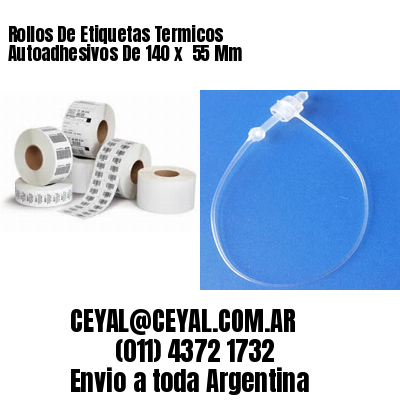 Rollos De Etiquetas Termicos Autoadhesivos De 140 x  55 Mm