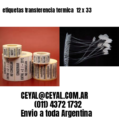 etiquetas transferencia termica  12 x 33