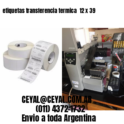 etiquetas transferencia termica  12 x 39