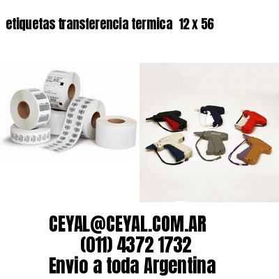 etiquetas transferencia termica  12 x 56