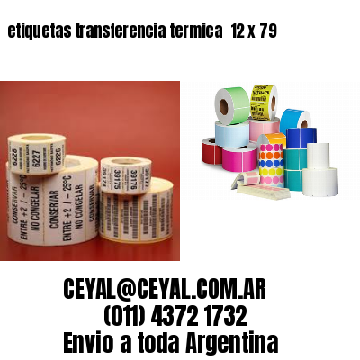 etiquetas transferencia termica  12 x 79