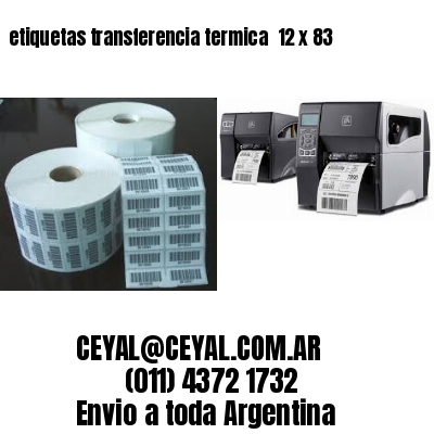 etiquetas transferencia termica  12 x 83