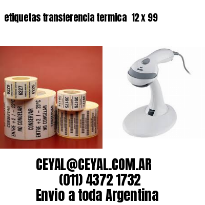 etiquetas transferencia termica  12 x 99