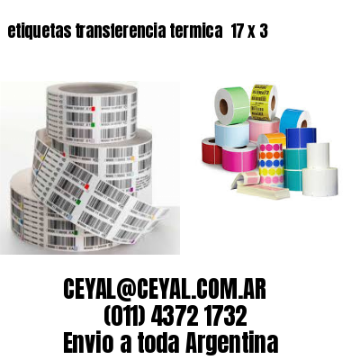 etiquetas transferencia termica  17 x 3
