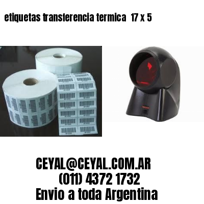 etiquetas transferencia termica  17 x 5