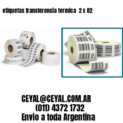 etiquetas transferencia termica  2 x 82