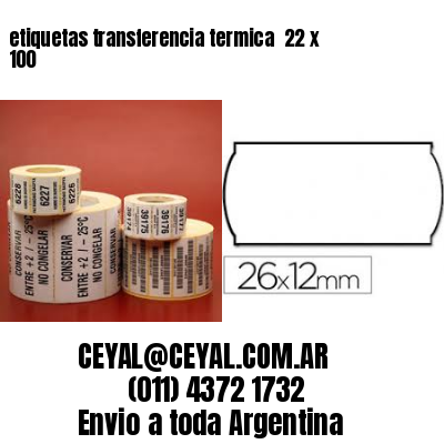 etiquetas transferencia termica  22 x 100