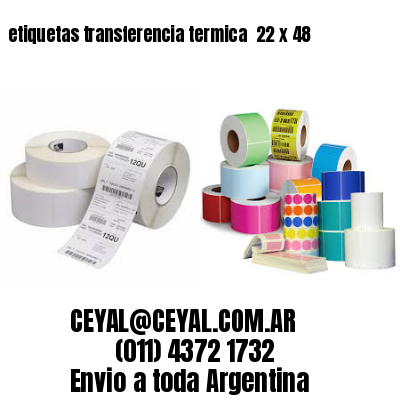 etiquetas transferencia termica  22 x 48