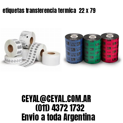 etiquetas transferencia termica  22 x 79