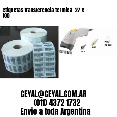 etiquetas transferencia termica  27 x 100