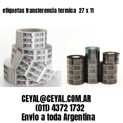 etiquetas transferencia termica  27 x 11