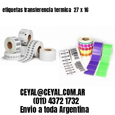 etiquetas transferencia termica  27 x 16