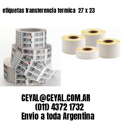 etiquetas transferencia termica  27 x 23