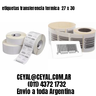etiquetas transferencia termica  27 x 30