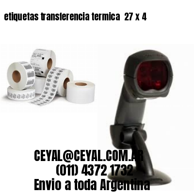 etiquetas transferencia termica  27 x 4