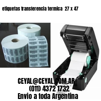 etiquetas transferencia termica  27 x 47