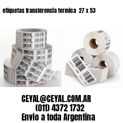 etiquetas transferencia termica  27 x 53