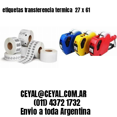 etiquetas transferencia termica  27 x 61