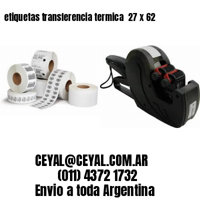 etiquetas transferencia termica  27 x 62