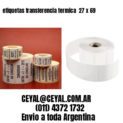 etiquetas transferencia termica  27 x 69