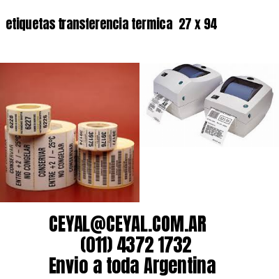etiquetas transferencia termica  27 x 94
