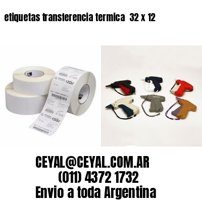 etiquetas transferencia termica  32 x 12