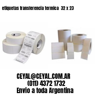 etiquetas transferencia termica  32 x 23