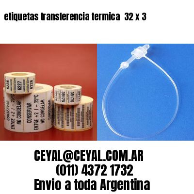 etiquetas transferencia termica  32 x 3