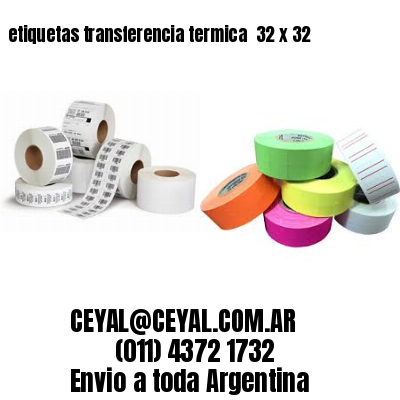 etiquetas transferencia termica  32 x 32