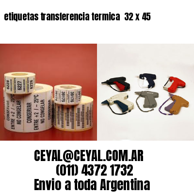 etiquetas transferencia termica  32 x 45
