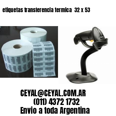 etiquetas transferencia termica  32 x 53