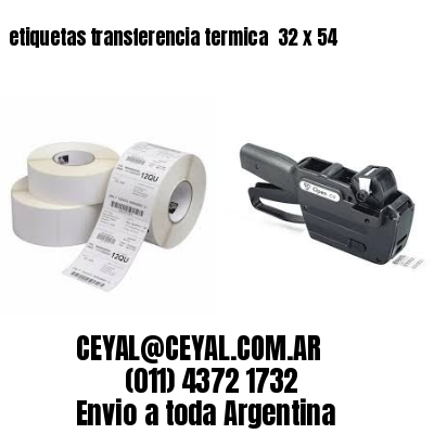etiquetas transferencia termica  32 x 54