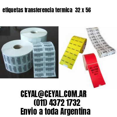 etiquetas transferencia termica  32 x 56
