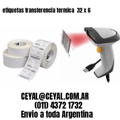 etiquetas transferencia termica  32 x 6